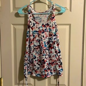 Active Wear Tank Top, Abstract Print, Size Small